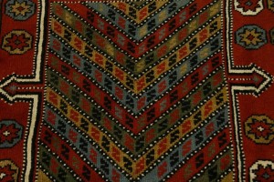 Orange-red Tribal 4X6 Ghoochan Rug