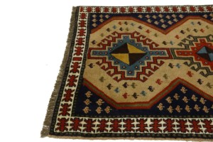 Khaki Tribal 4X7 Ghoochan Persian Rug