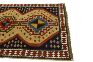 Khaki Tribal 4X7 Ghoochan Persian Rug