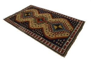 Khaki Tribal 4X7 Ghoochan Persian Rug