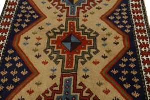 Khaki Tribal 4X7 Ghoochan Persian Rug