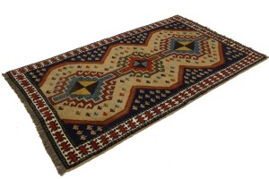 Khaki Tribal 4X7 Ghoochan Persian Rug