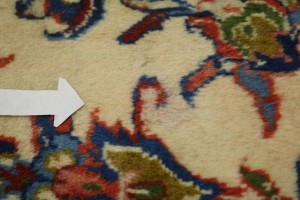 Vintage Cream Floral 8X11 Sarouk Persian Rug