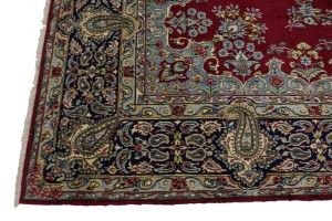 Semi Antique Red Classic 10X13 Kerman Persian Wool Rug