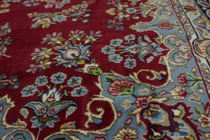 Semi Antique Red Classic 10X13 Kerman Persian Wool Rug