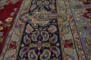 Semi Antique Red Classic 10X13 Kerman Persian Wool Rug