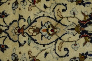 Vintage Beige Traditional 9'7'X13'5" Kashan Persian Rug