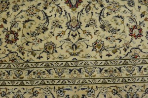 Vintage Beige Traditional 9'7'X13'5" Kashan Persian Rug