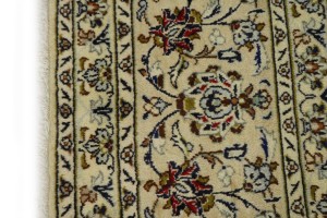Vintage Beige Traditional 9'7'X13'5" Kashan Persian Rug