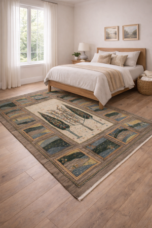 Multicolored Tribal 6' x 8' Gabbeh Persian Rug