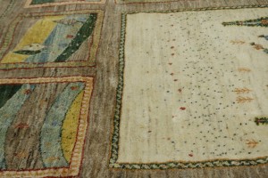 Multicolored Tribal 6X8 Gabbeh Persian Rug