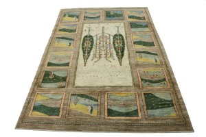 Multicolored Tribal 6X8 Gabbeh Persian Rug