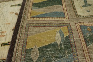 Multicolored Tribal 6X8 Gabbeh Persian Rug