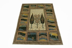Multicolored Tribal 6X8 Gabbeh Persian Rug