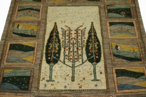 Multicolored Tribal 6X8 Gabbeh Persian Rug