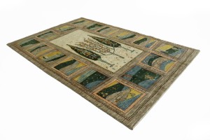 Multicolored Tribal 6X8 Gabbeh Persian Rug