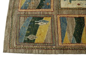 Multicolored Tribal 6X8 Gabbeh Persian Rug