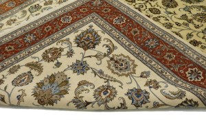 Vintage Beige Classic 10X13 Kashmar Persian Rug