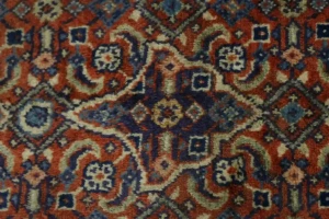 Orange Vintage Floral Geometric 4'5X6'7 Mahal Persian Oriental Rug