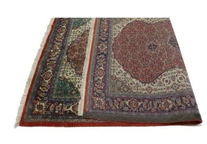 Orange Vintage Floral Geometric 4'5X6'7 Mahal Persian Oriental Rug