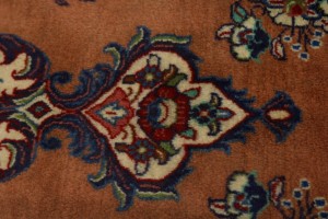 Vintage Rusty Peach Traditional 4X7 Sarouk Persian Rug