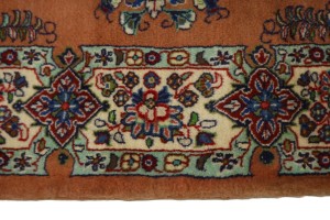 Vintage Rusty Peach Traditional 4X7 Sarouk Persian Rug