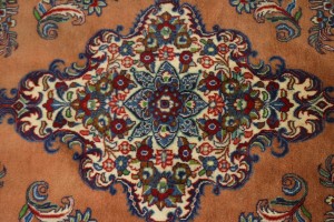 Vintage Rusty Peach Traditional 4X7 Sarouk Persian Rug