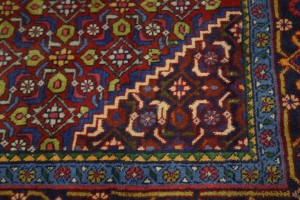 Vintage Red Traditional 4X7 Ardebil Bidjar Persian Rug