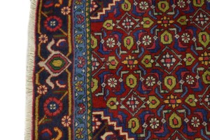 Vintage Red Traditional 4X7 Ardebil Bidjar Persian Rug