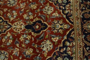 Vintage Red Traditional 4'8X6'5 Kashan Persian Rug