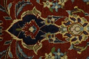 Vintage Red Traditional 4'8X6'5 Kashan Persian Rug