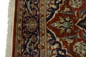Vintage Red Traditional 4'8X6'5 Kashan Persian Rug