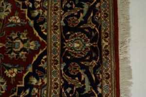 Vintage Red Traditional 4'8X6'5 Kashan Persian Rug