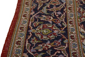 Vintage Red Traditional 4'8X6'5 Kashan Persian Rug