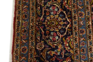 Vintage Red Traditional 10X15 Kashan Persian Rug