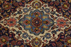 Vintage Red Traditional 10X15 Kashan Persian Rug