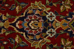 Vintage Red Traditional 10X15 Kashan Persian Rug