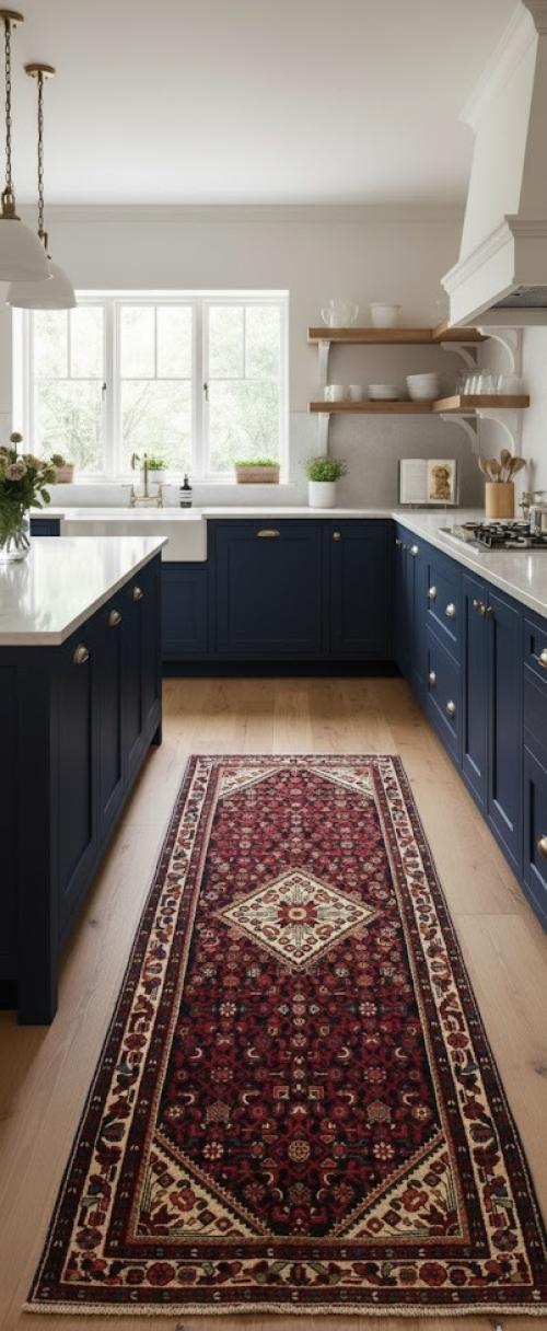 Vintage Tribal 4X10 Hamedan Persian Runner Rug