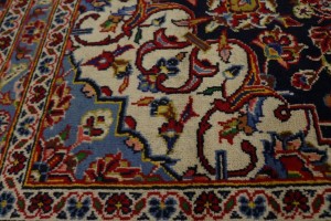Vintage Red Traditional 10X13 Kashan Persian Rug
