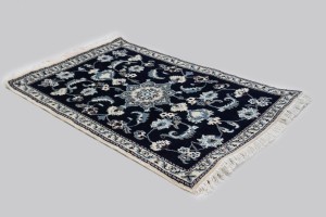 Navy Blue Classic 3X4'5 Nain Persian Rug