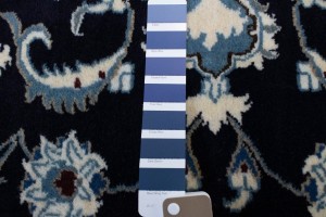 Navy Blue Classic 3X4'5 Nain Persian Rug