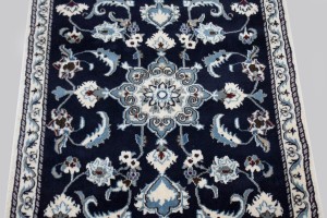 Navy Blue Classic 3X4'5 Nain Persian Rug