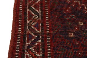 Red Tribal 3'5X5 Shiraz Persian Rug