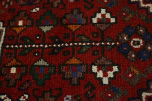 Red Tribal 3'5X5 Shiraz Persian Rug