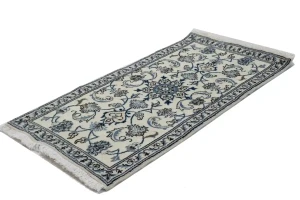 Cream Classic 2X5 Nain Persian Wool Rug