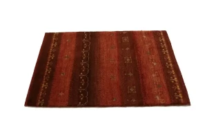 Red Tribal 3X4 Gabbeh Persian Rug