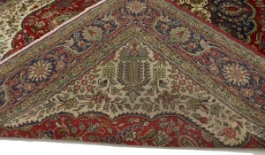 Vintage Red Traditional 10X13 Tabriz Persian Rug