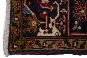 Wine Red Floral 8X11 Heriz Persian Rug