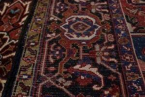 Wine Red Floral 8X11 Heriz Persian Rug