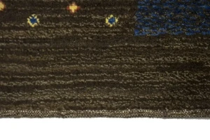 Multicolored Checkered 5X6'5 Gabbeh Persian Rug